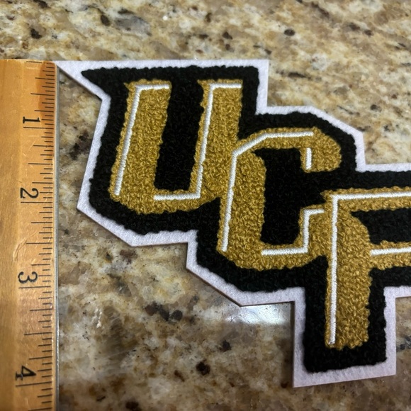 UCF Central Florida Knights College Sew/Iron-on 5.75”x4.5” Chenille Logo Patch - Picture 2 of 5